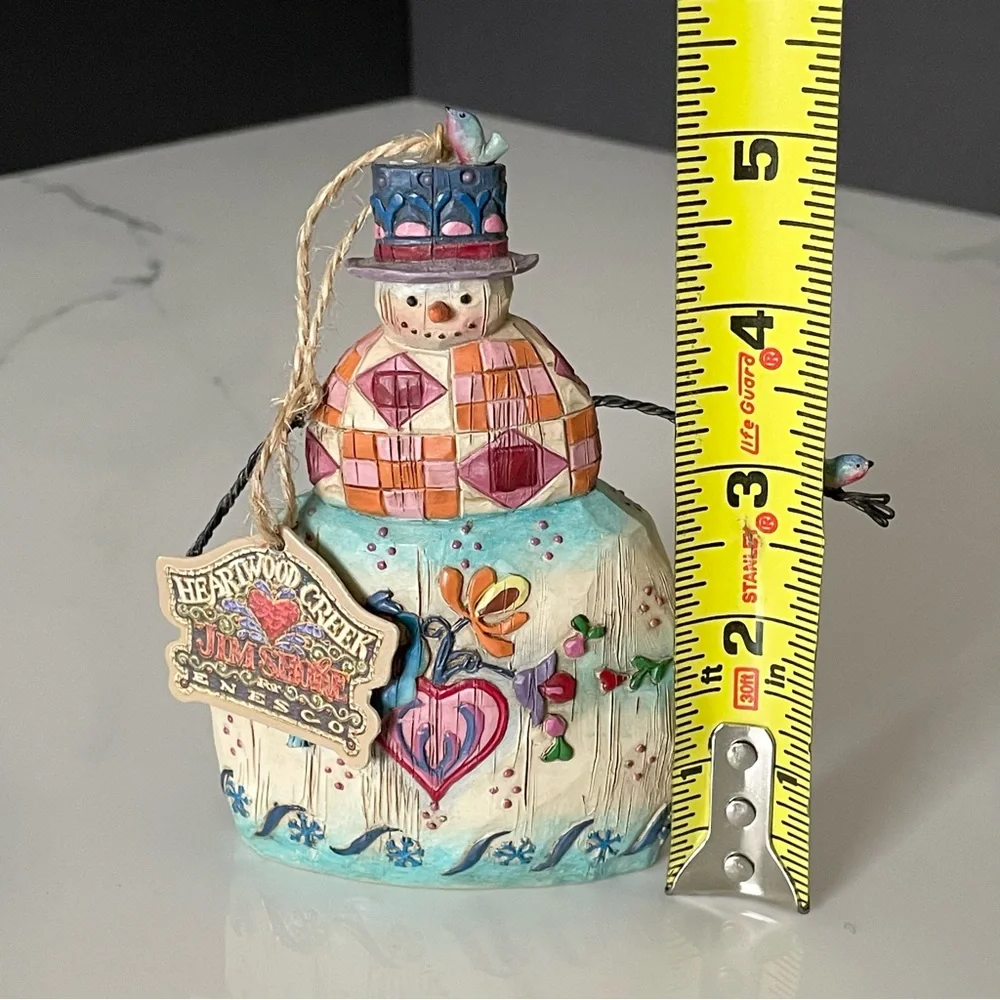 Snowman with Birds Ornament by Jim Shore
